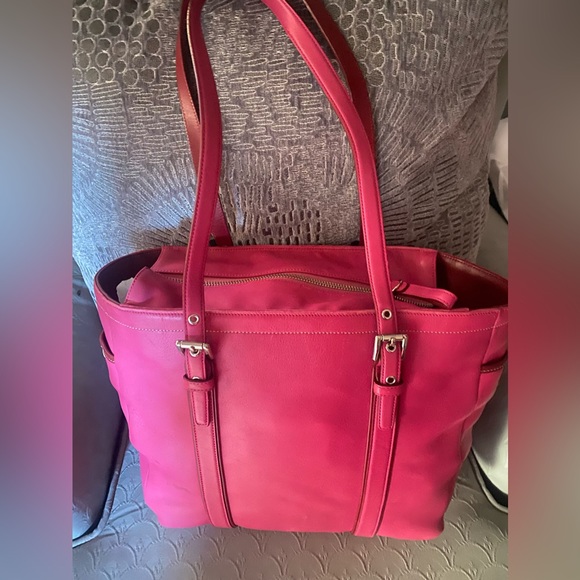 Leather ware Hampton Gallery Rose Tote w Wallet - Picture 2 of 16